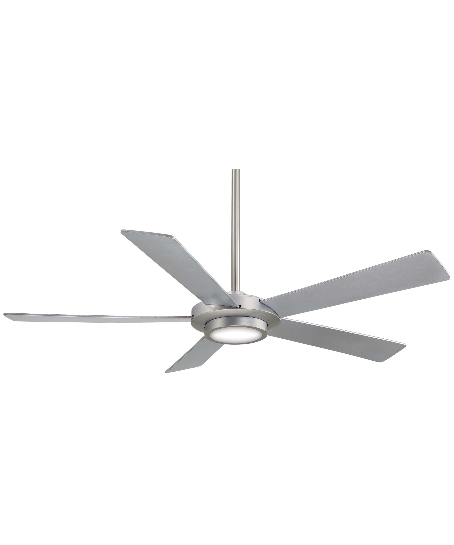 Minka Aire F745 Sabot 52 Inch 5 Blade Ceiling Fan Capitol Shown In Brushed Nickel Finish