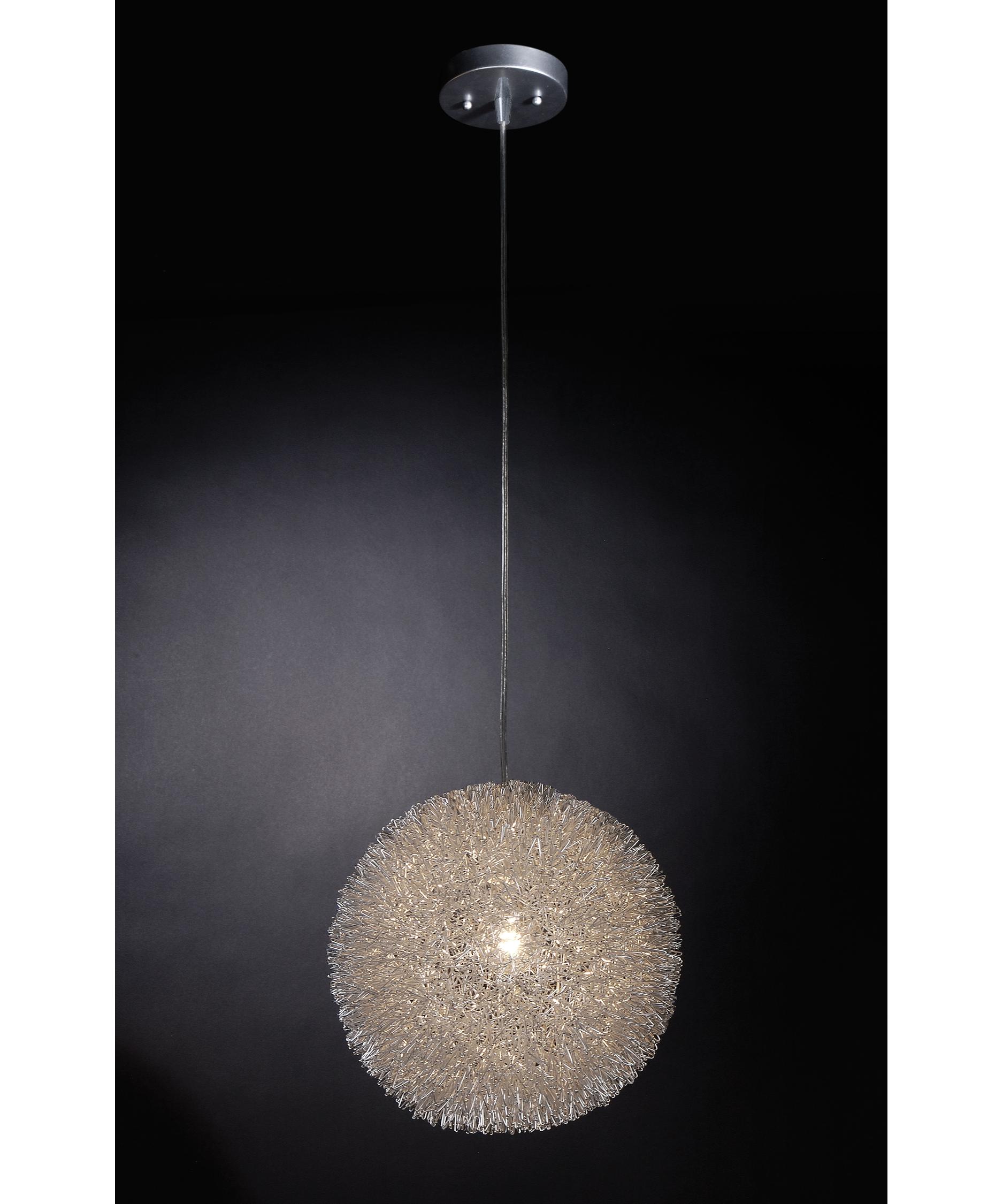 Trend Lighting Bp Luminary Inch Wide Light Large Pendant - Shown In Silver Finish And Woven Aluminum Strands Shade trend lighting bp luminary inch wide light large pendant - shown in silver finish and woven aluminum strands shade